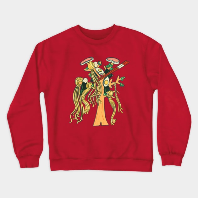 The ramen tree Crewneck Sweatshirt by Mimie20